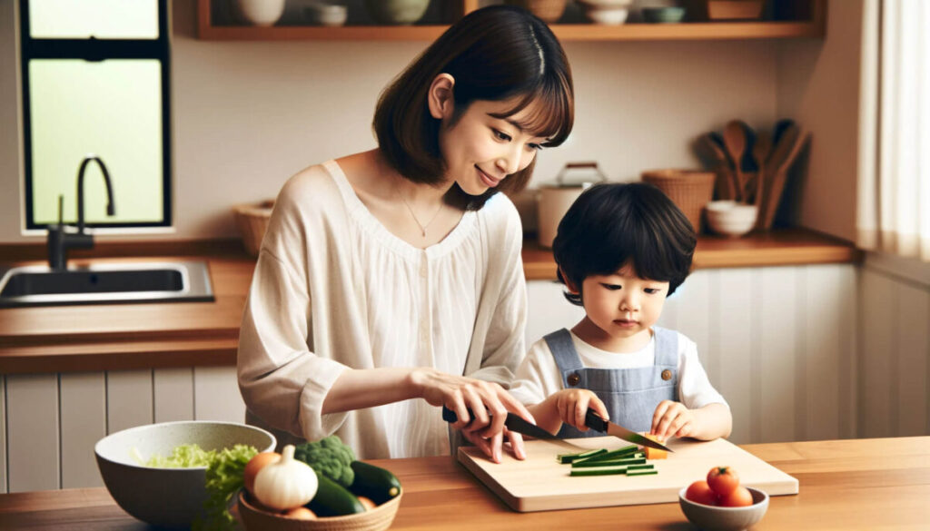 親子で料理